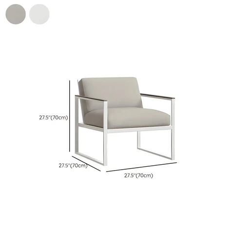 KC-0111 Modern 4 Parçalı Bahçe Koltuk Takımı, Masif Ahşap Kollu, Gri