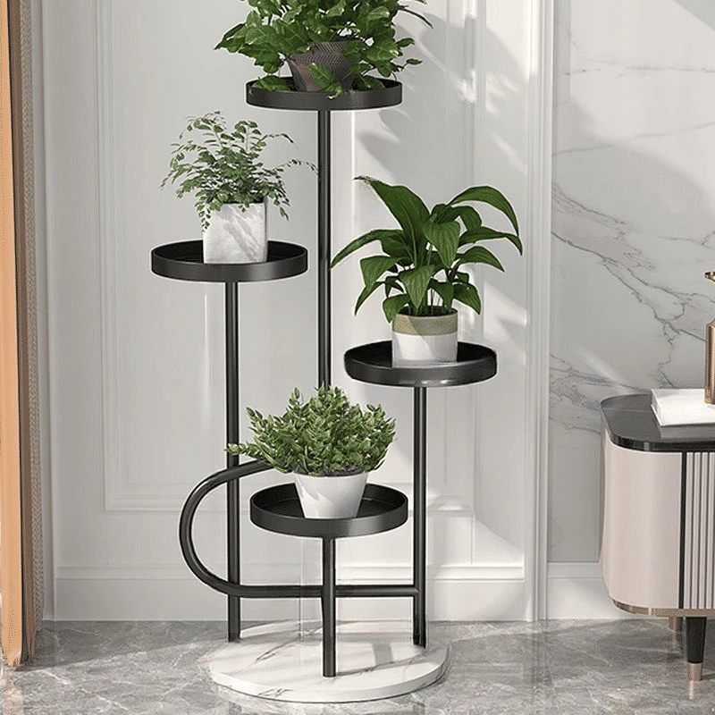 BTK39892 Modern Tekerlekli Metal Bitki Standı