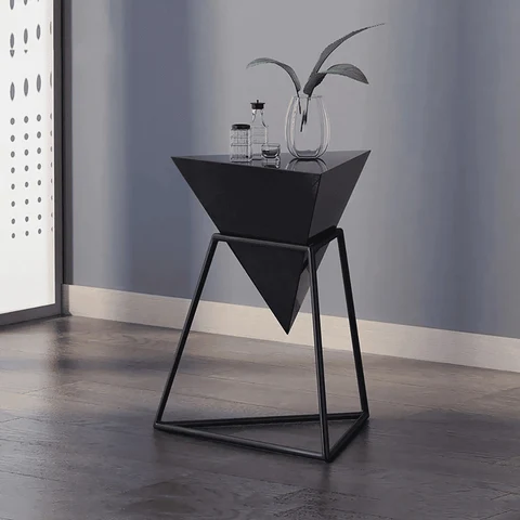 SHP6615 Modern Üçgen Ahşap Yan Sehpa