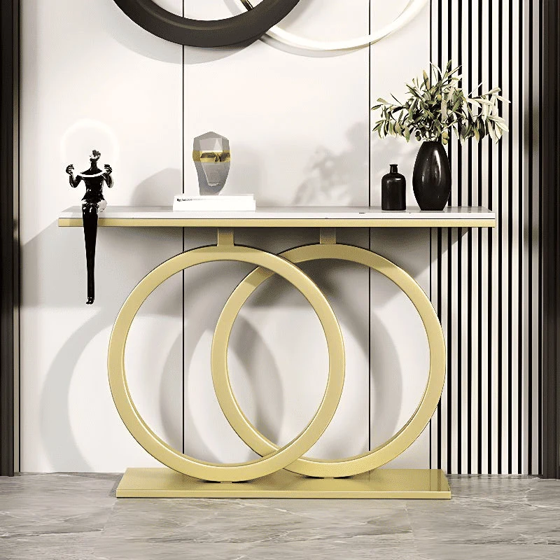 DRS-K5 Dikdörtgen Konsol Masa MDF Metal Ayaklı