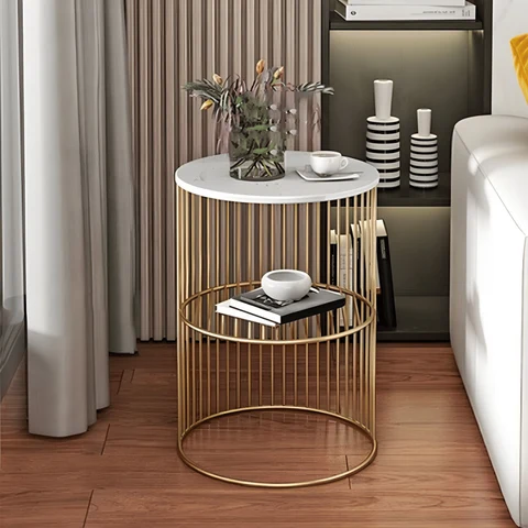 SHP65230 MDF Tablalı Metal Açık Raflı Komodin