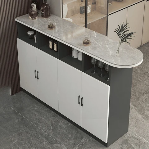 BRM86434 Modern MDF Tabla Ahşap Tabanlı Bar Masası