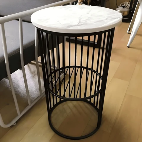 SHP65230 MDF Tablalı Metal Açık Raflı Komodin