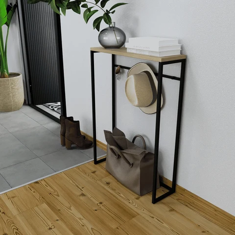 DRS2378 Modern Askılı Metal Ahşap Dresuar
