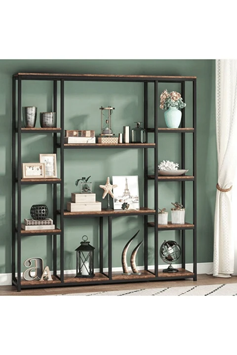 KTP8027 Siyah Metal Kitaplık