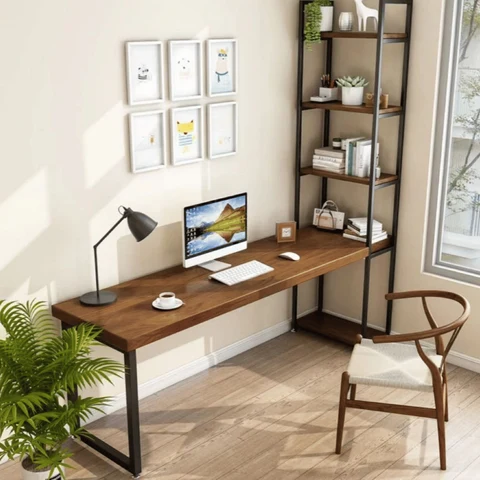 ÇLM65098 Modern Kahverengi Ahşap Çalışma Masası