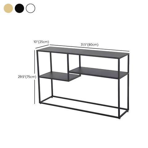 DRS-071 Modern Dikdörtgen Konsol Masa Metal Metal Ayaklı