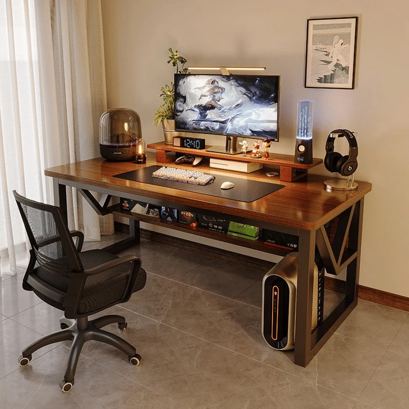 KC-0121 Ayaklı Dikdörtgen Ofis Masası Metal + MDF Malzeme