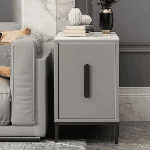 ZGN24980 Modern MDF Çekmeceli Dikdörtgen Yan Sehpa
