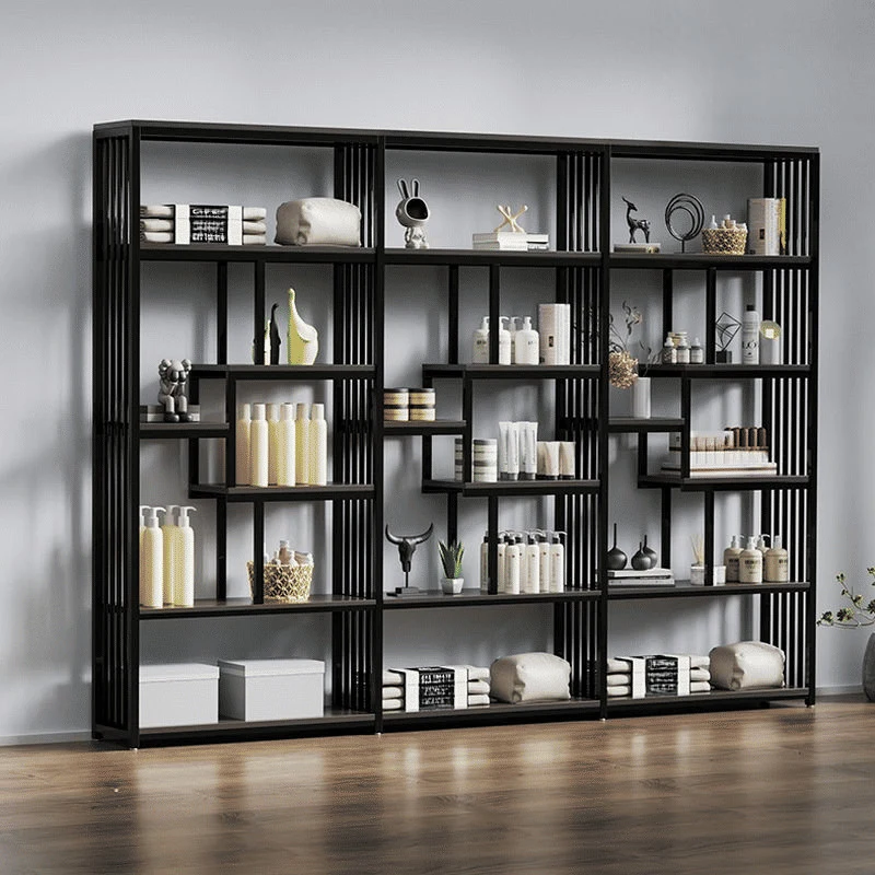 KTP4908 Modern Dikdörtgen Oje Standı Dolabı Metal Raflı