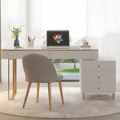 ÇLM23056 Modern MDF 5 Çekmeceli Çalışma Masası