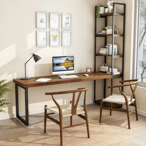 ÇLM65098 Modern Kahverengi Ahşap Çalışma Masası