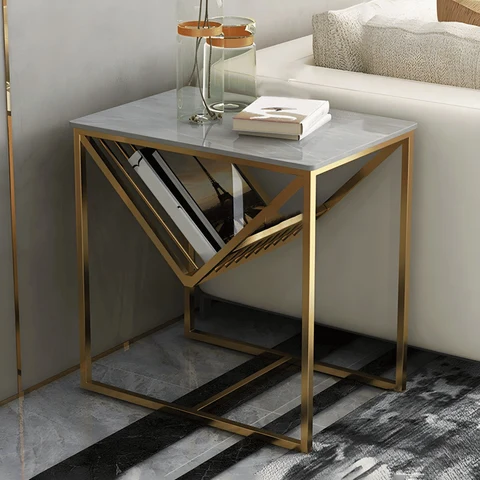 ZGN36757 Modern MDF Çerçeveli Dikdörtgen Yan Sehpa