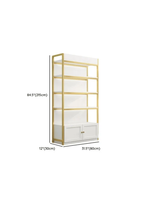KC-0162 Metal - MDF Standı, 1 Dolaplı ve 3 Raflı, Modern Tasarım
