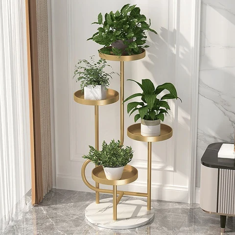 BTK39892 Modern Tekerlekli Metal Bitki Standı