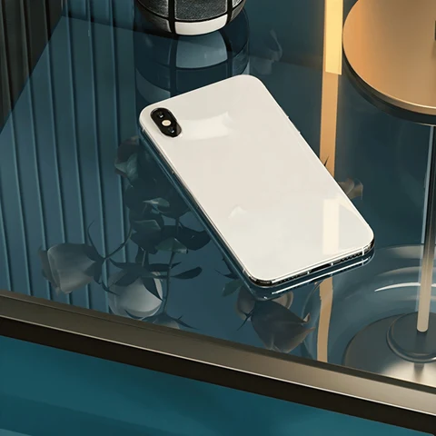 Modern Metal Cam Üst Çekmeceli Komodin SKU2331137