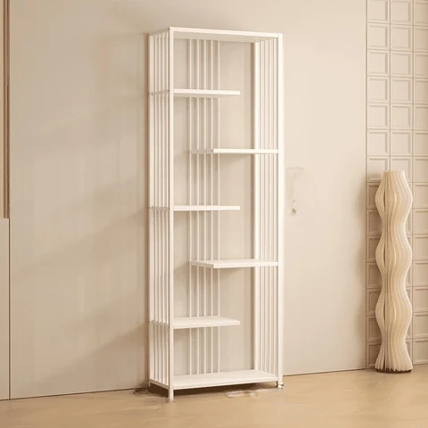 MĞZ8769 Modern Dikdörtgen Oje Standı Dolabı Metal Raflı
