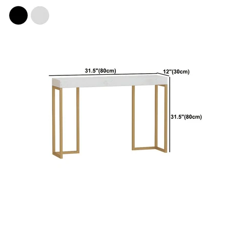DRS-057 Dikdörtgen Konsol Masa MDF Metal Ayaklı