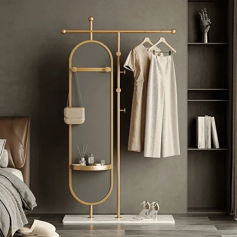 KC-0148 Metal Aynalı ve Askılı Ayaklı Vestiyer
