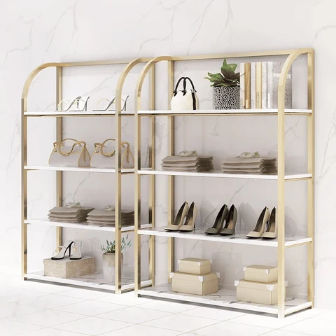MĞZ4243 Modern Ayaklı Metal Ayarlanabilir Konfeksiyon Askılık Standı