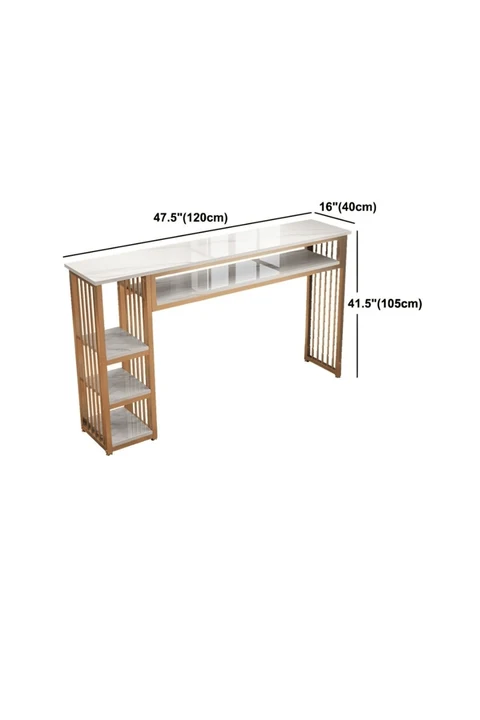 KC-0115 Çağdaş Çift Ayaklı Bistro Bar Masası Depolamalı Mutfak Tezgahı