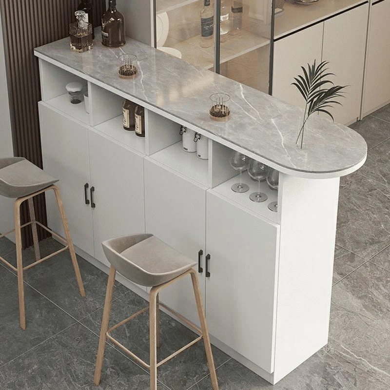 BRM86434 Modern MDF Tabla Ahşap Tabanlı Bar Masası