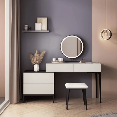 MKY3678 Modern İskandinav Ahşap Makyaj Masası Takımı