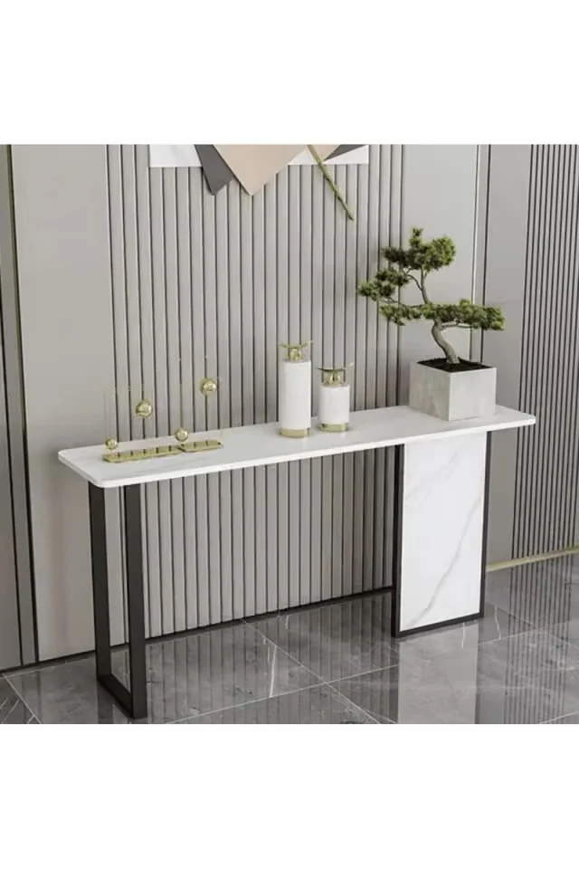 Metal Çerçeveli MDF Üstlü Dikdörtgen Orta Sehpa