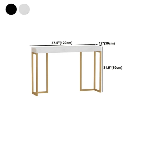 DRS-057 Dikdörtgen Konsol Masa MDF Metal Ayaklı