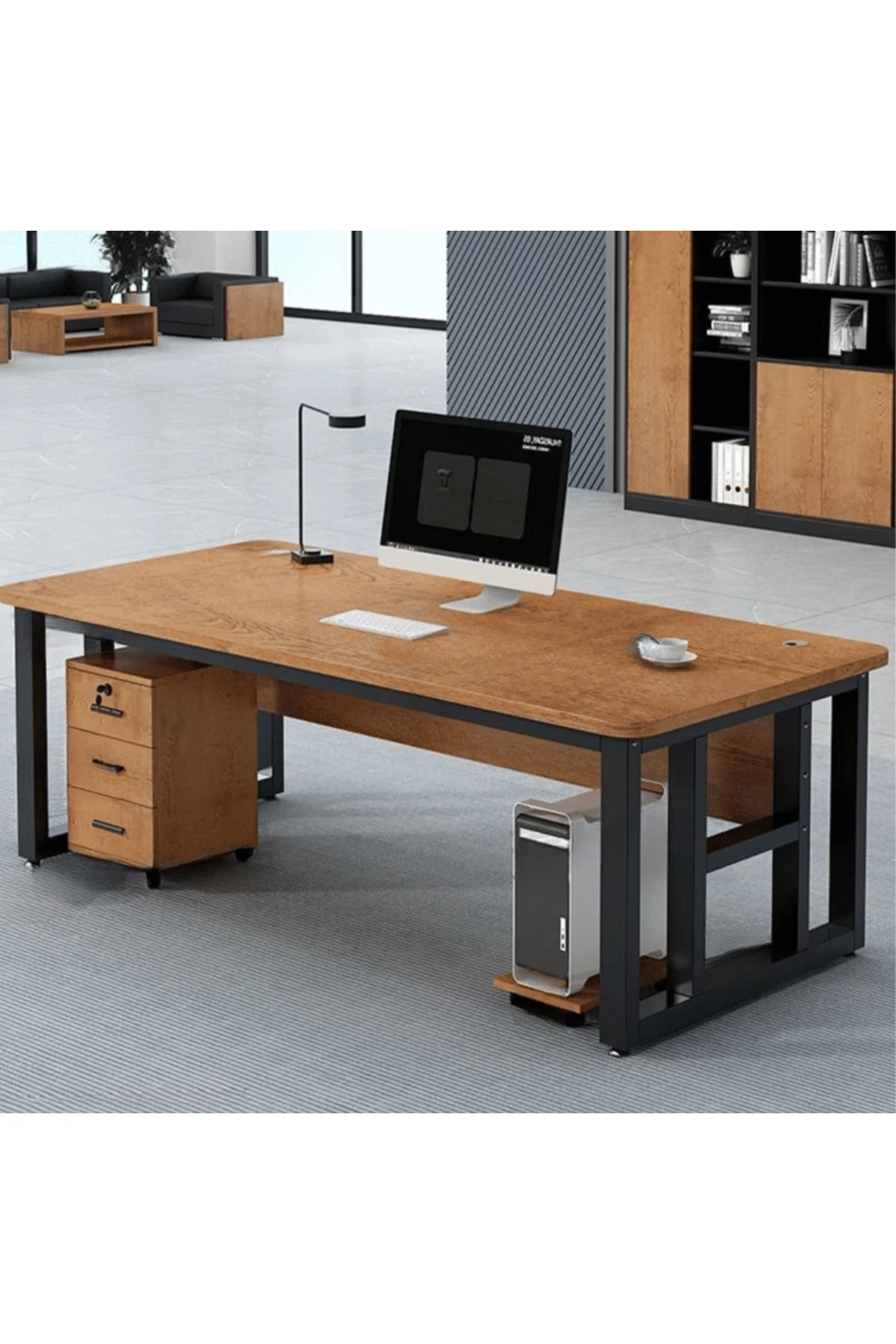 KC-0120 Ofis Bilgisayar Masası, Çizilmeye Dayanıklı Yüzey, 120 cm