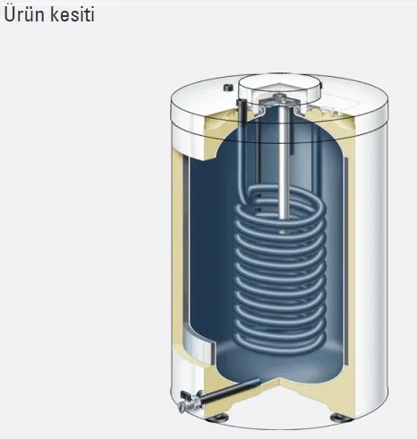 Viessmann Vitocell 100-B 500 Lt Çift Serpantinli Boyler