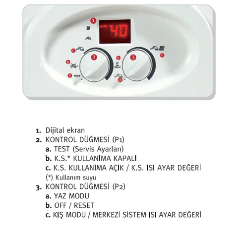 Maktek Omega 18 Sıcak Sulu 3 Fazlı LCD Ekranlı ve Termostatlı Elektrikli Kombi 400V