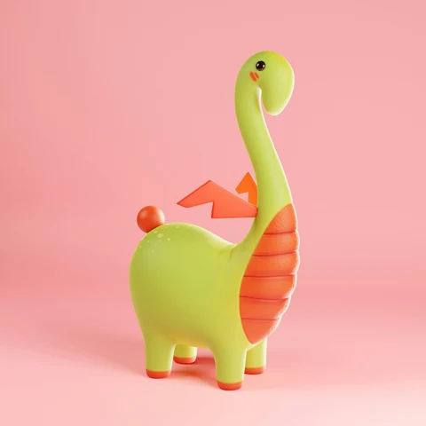 Lila Mino Uzun Boyunlu Dinozor