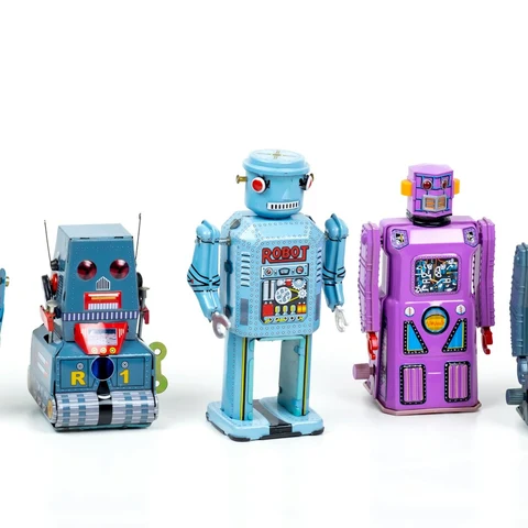 Vınvın Kurmalı Teneke Robot