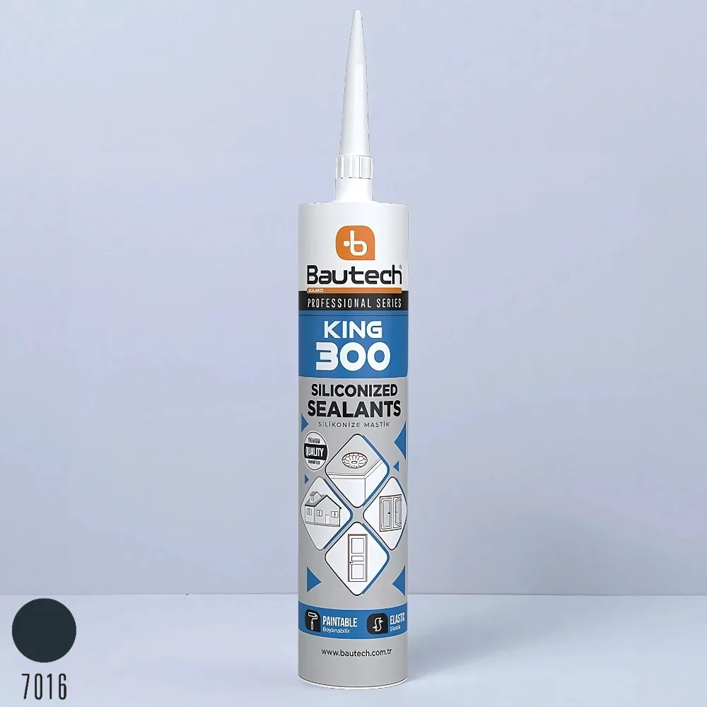 Bautech Silikonize Mastik 500 Gr Antr. Gri