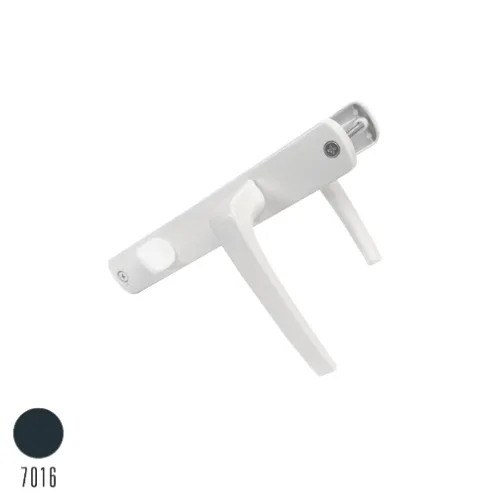 Endow Mandallı (Balkon) Kapı Kolu Antrasit Gri 35/85