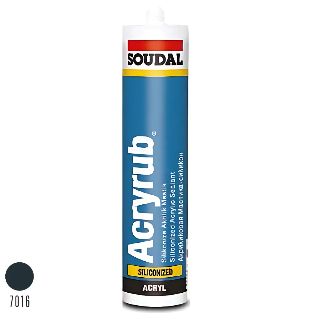 Soudal Acryrub Silikonize Mastik Antrasit Gri 500 Gr 417566