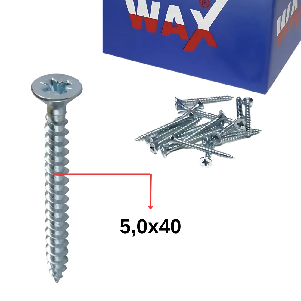 Wax 5,0 X 40 Sunta Vidası 300 Ad.