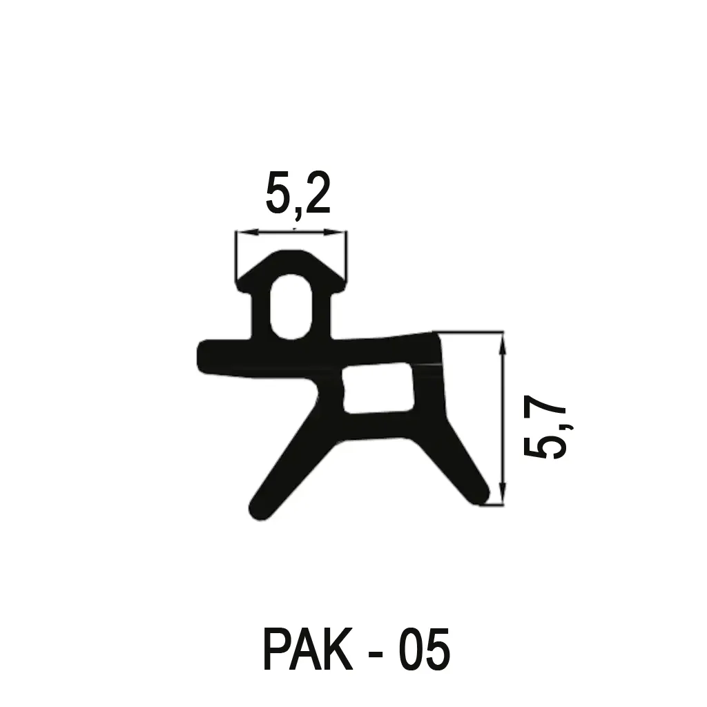 Plastik PVC Conta PAK05 - SİYAH
