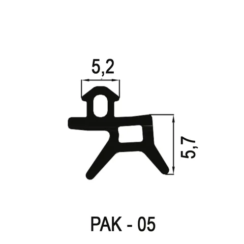 Plastik PVC Conta PAK05 - SİYAH
