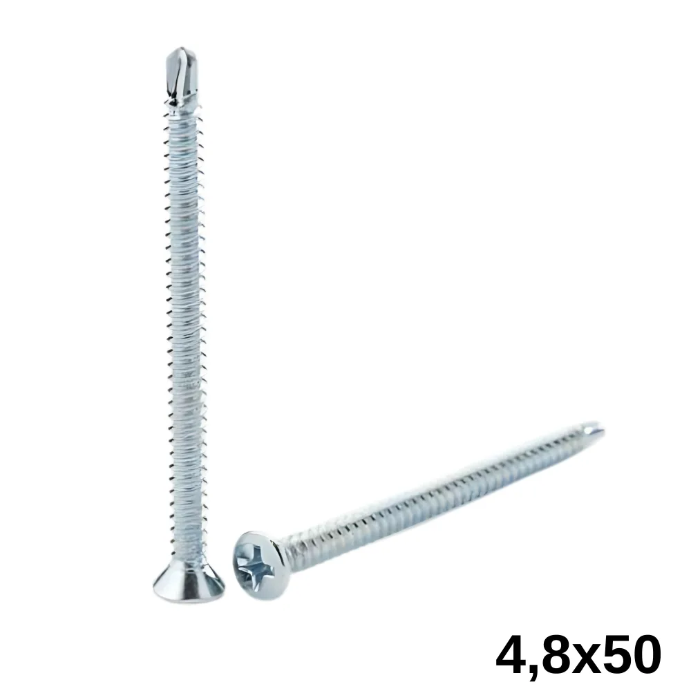 Wax 4,8X50 Yıldız Havşa Başlı Matkap Uçlu Vida 200 Ad.