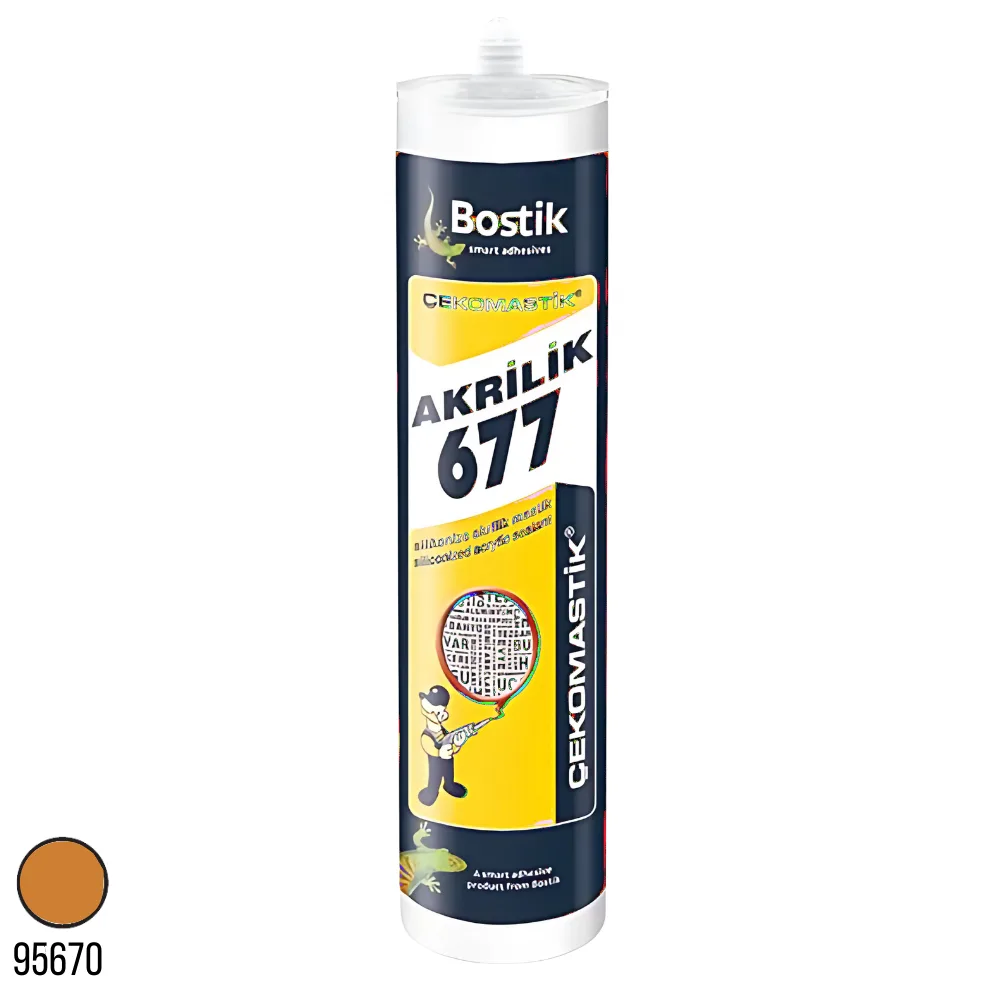 Bostik 677 Silikonize Akrillik Çekomastik Bronz