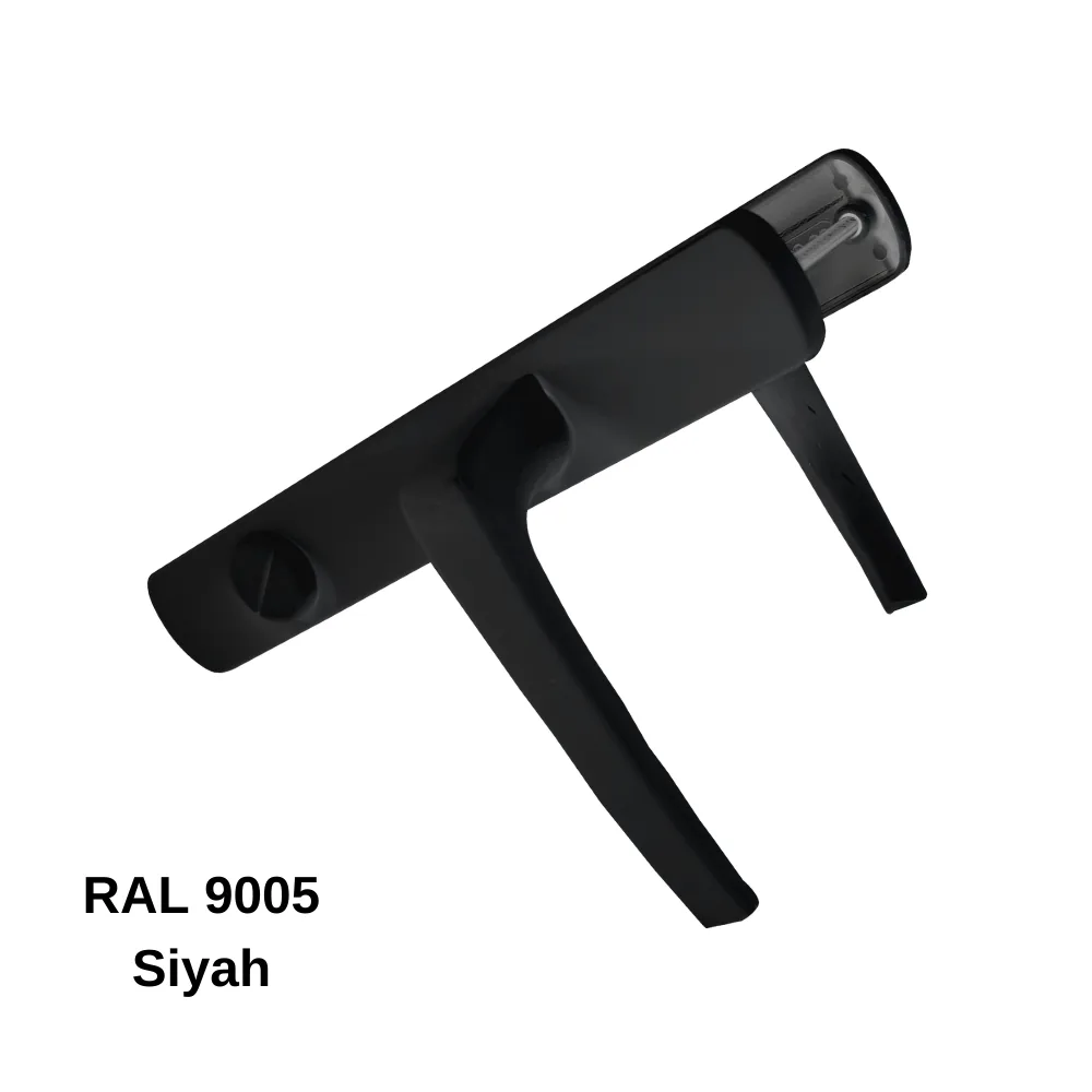 Endow Wc Kapı Kolu Yaylı Siyah 35/90
