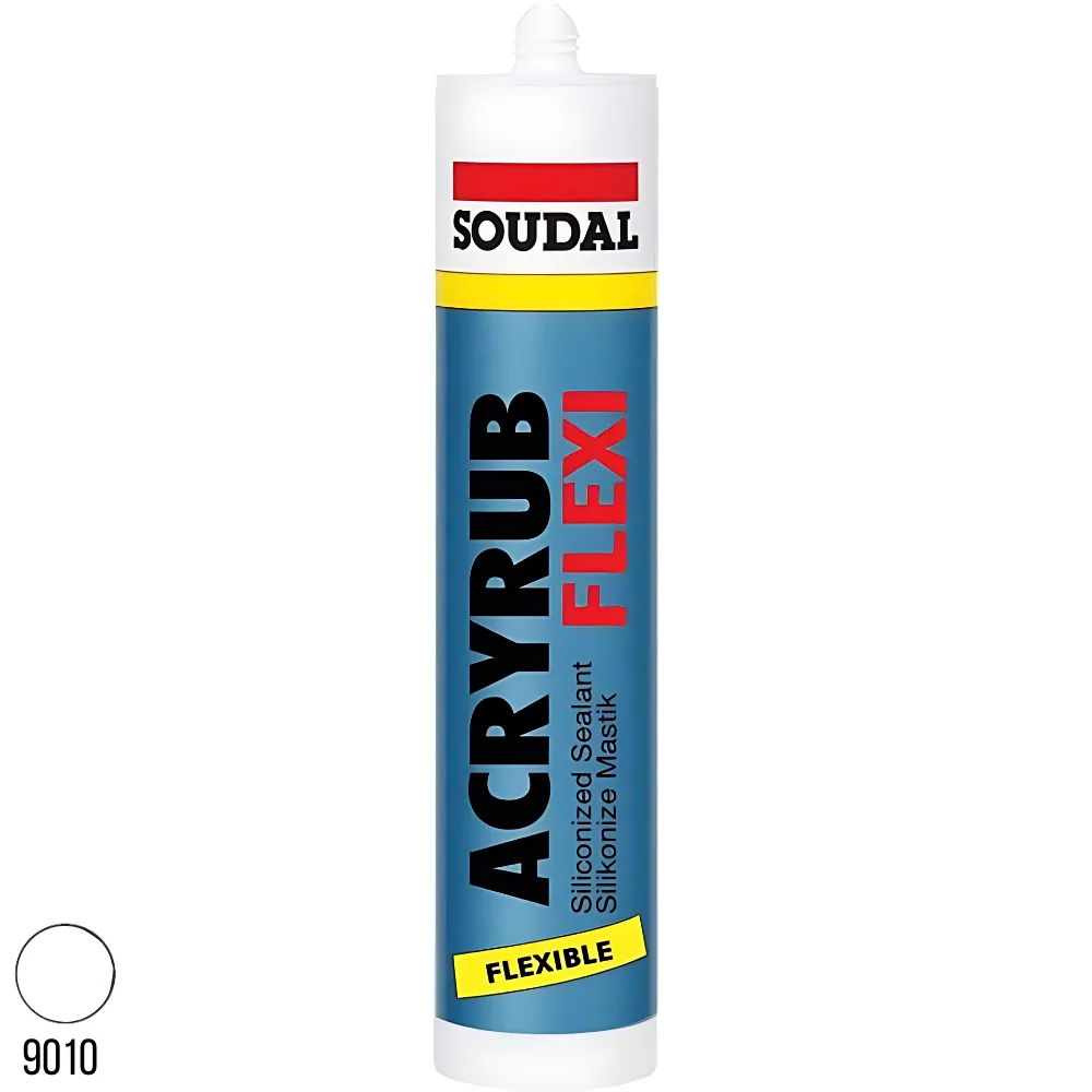 Soudal Acryrub Flexi Silikonize Mastik Beyaz 310 Ml 114300