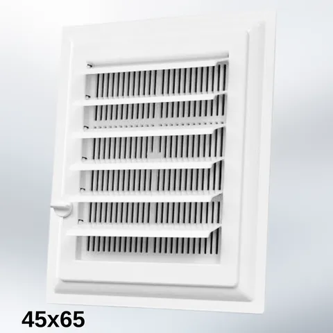 45X65 Plastik Wc Banyo Menfezi - Beyaz