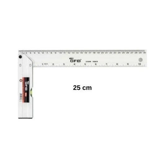 Alüminyum Gönye Su Terazisi 25 Cm (5550)