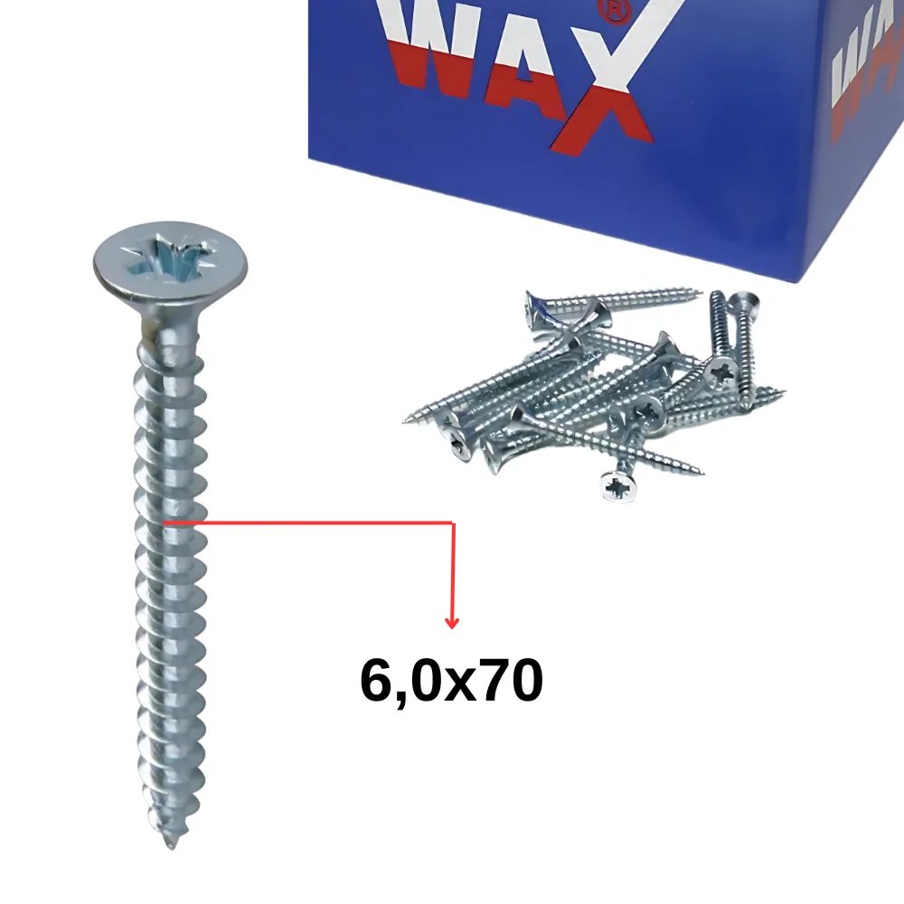 Wax 6,0 X 70 Sunta Vidası 100 Ad.