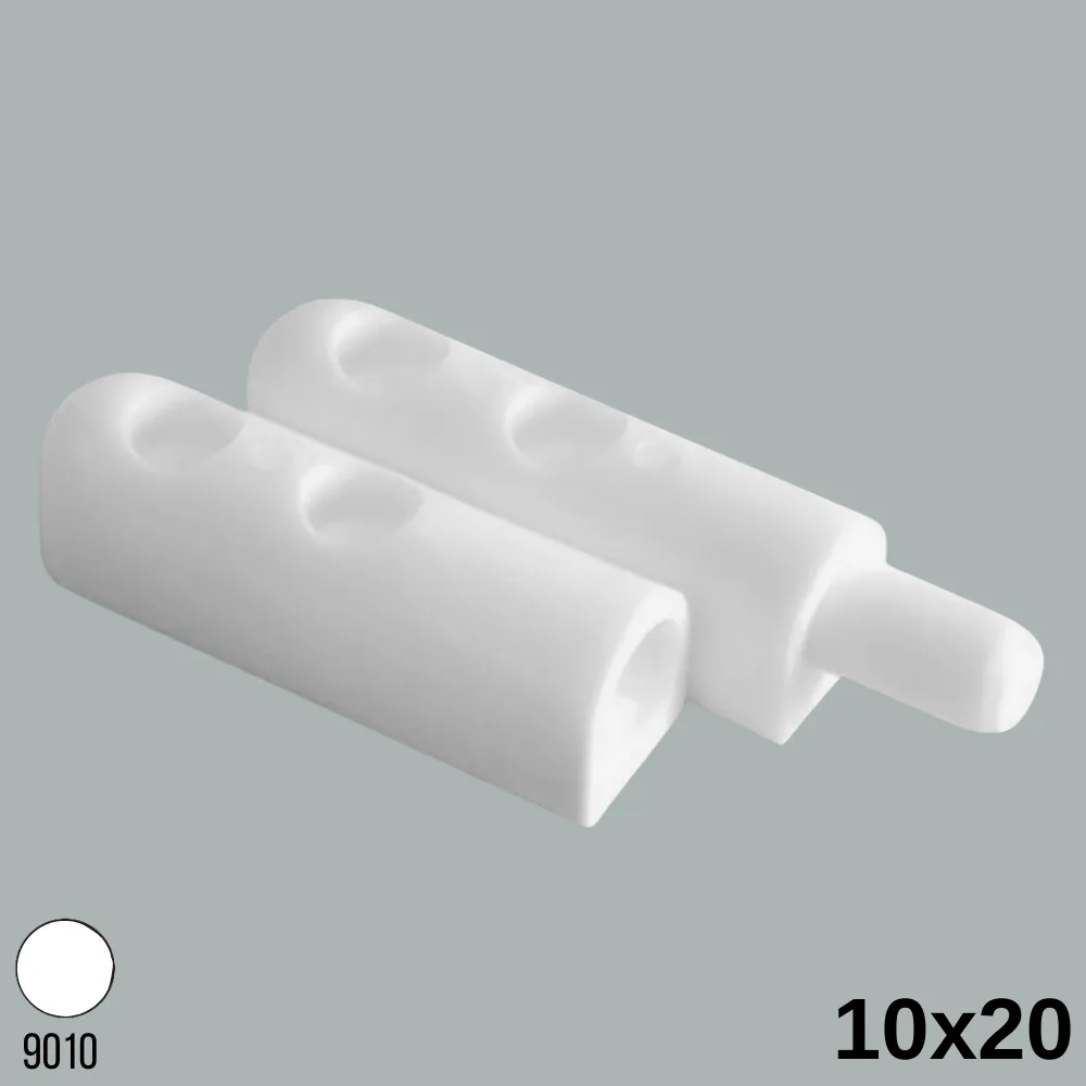Sineklik Menteşe Pencere 10*20 Beyaz 100 Ad.