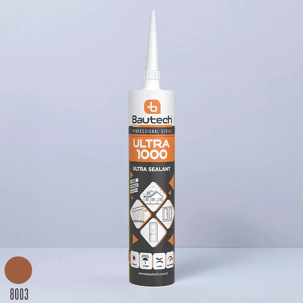 Bautech 1000 Lik Silikonlu Mastik 310 Ml A.Meşe