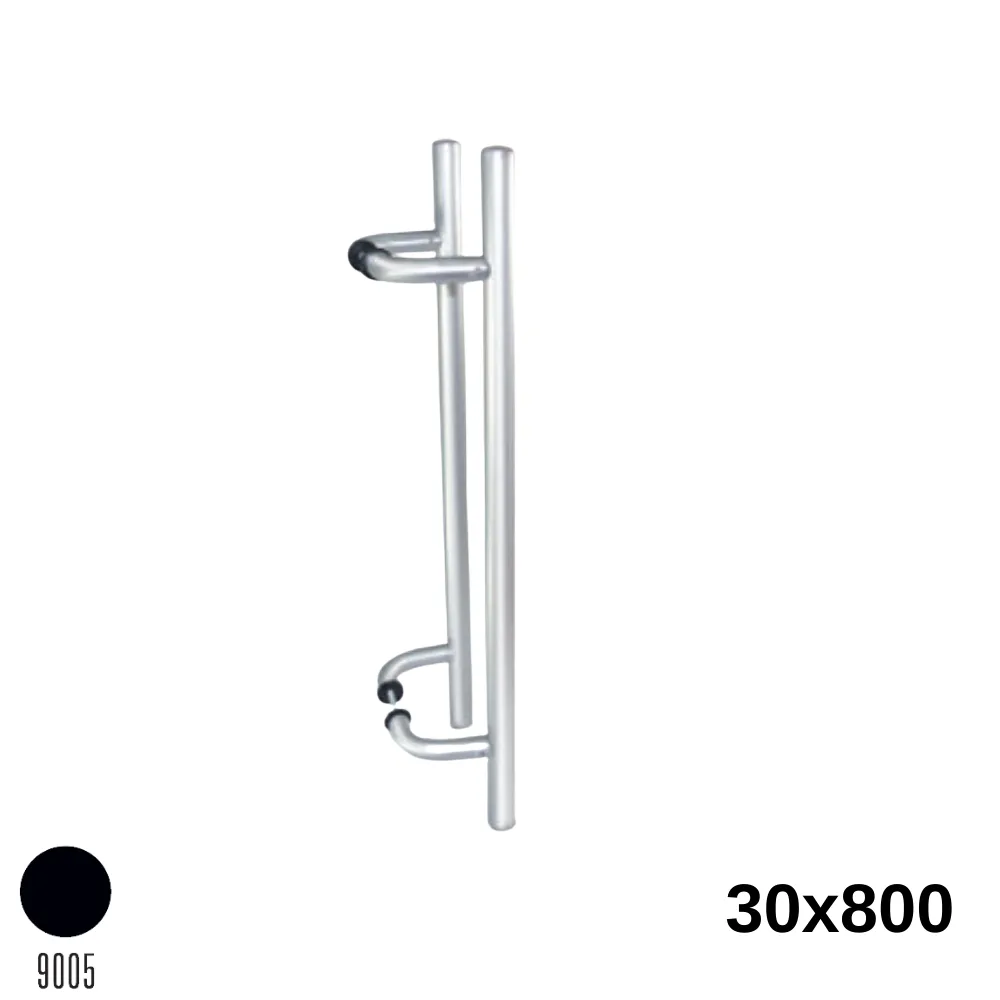 Köşeli H Kol 30X800 Mm Siyah